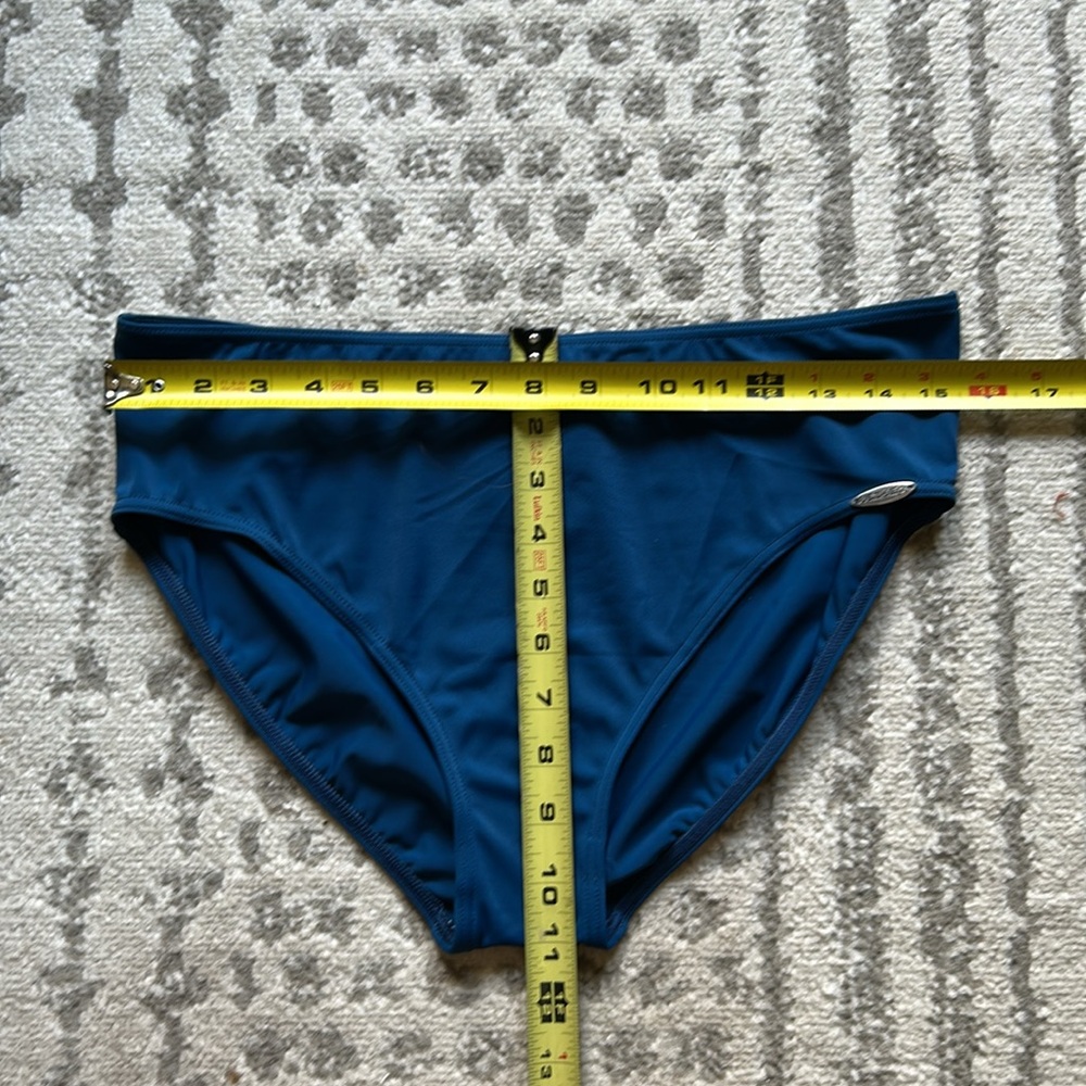 NEW Dark Teal Blue Bikini Bottom - Size 16 - Picture 6 of 7